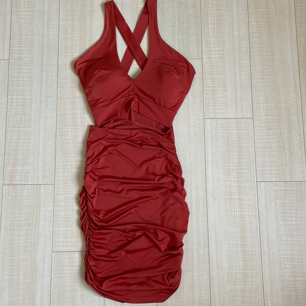 Burnt orange dress